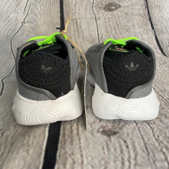 NWT Adidas Adifom SLTN EL I Grey Three Toddler Boy Shoes - Size 4K - Picture 8 of 17